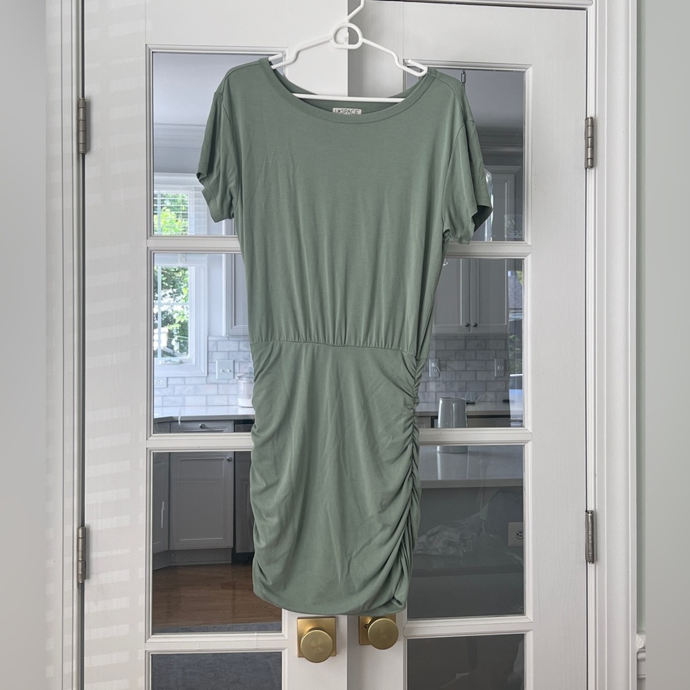 L*SPACE Olive Green Summer Dress